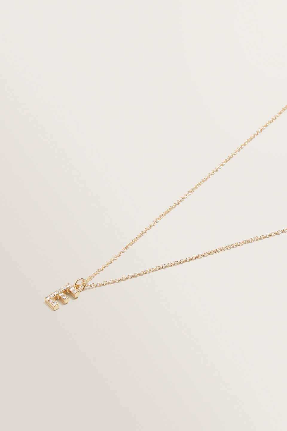 Diamante Initial Necklace  