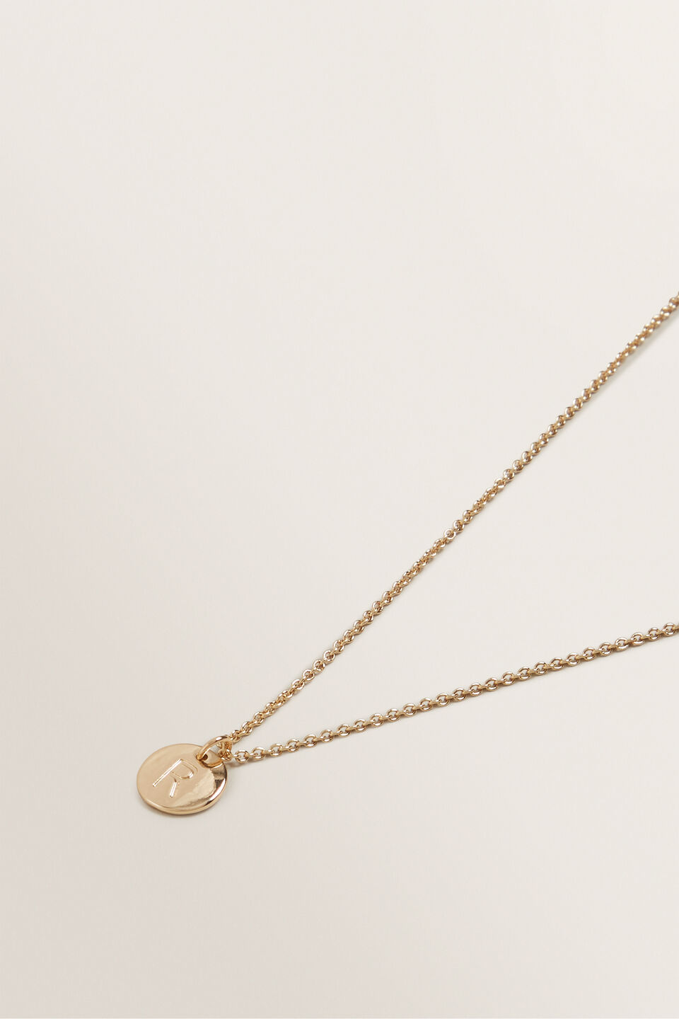 Initial Disc Necklace  