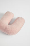 Teddy Initial Cushion Dusty Rose  U  hi-res