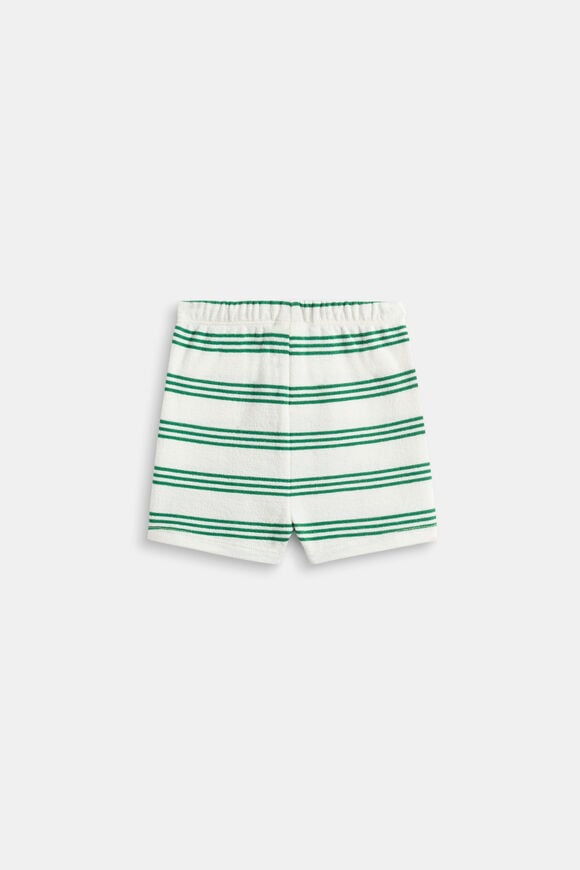 Stripe Fitted Short  Evergreen Stripe  hi-res