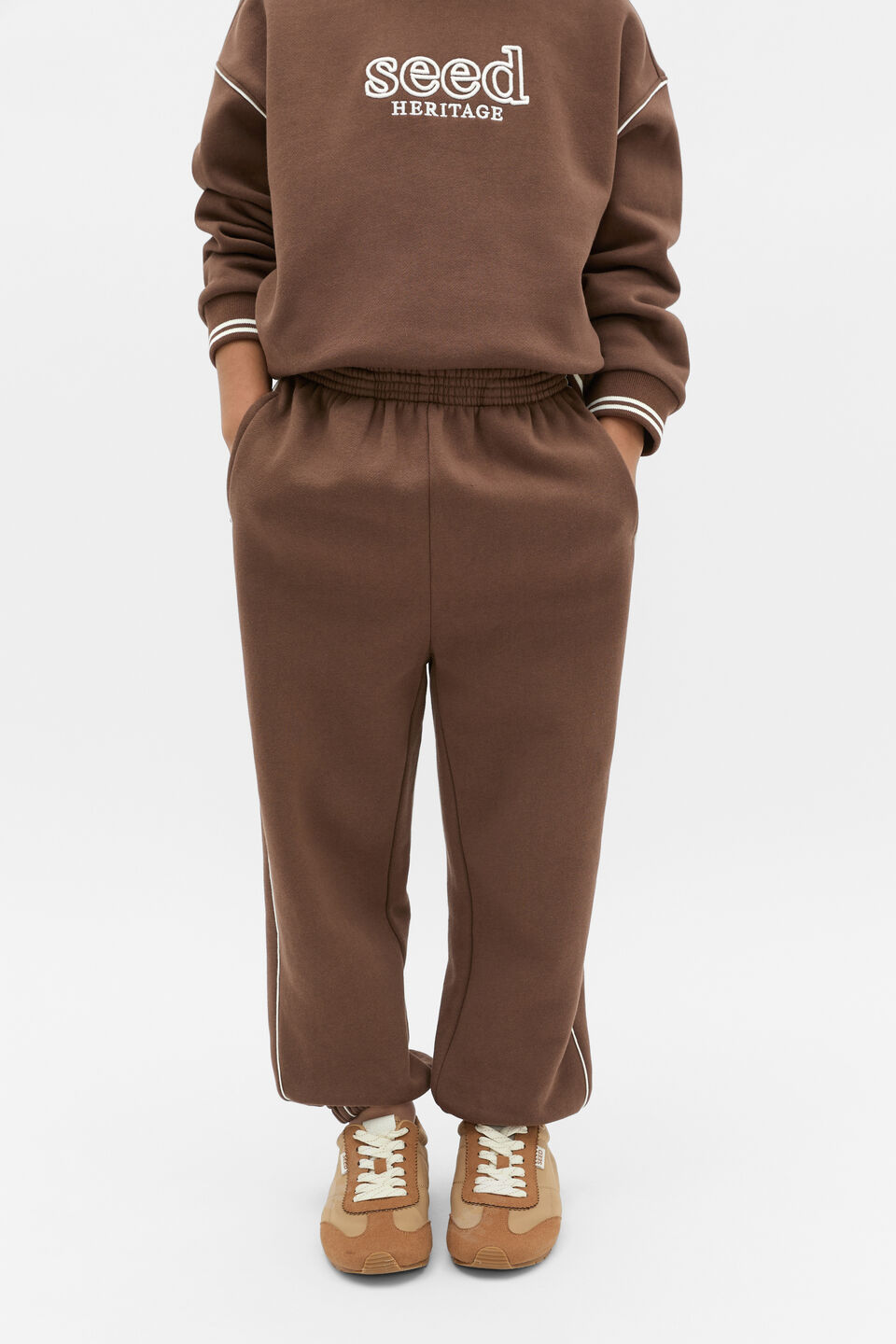 Core Logo Track Pant  Cacao