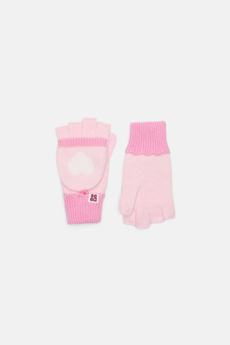 Heart Mittens  Pink Lemonade