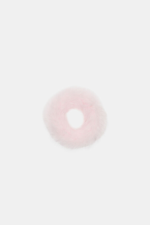Faux Fur Scrunchie  Pink Lemonade  hi-res