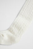 Cable Knit Tights  Vanilla  hi-res