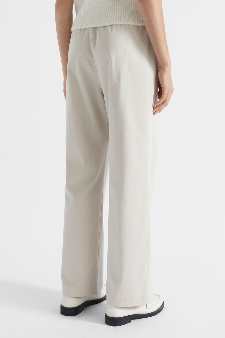 Casual Straight Leg Pant  Oat