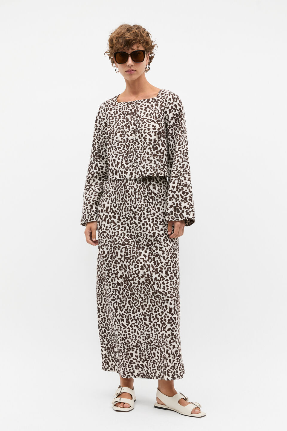 Linen Ocelot Top  Ocelot