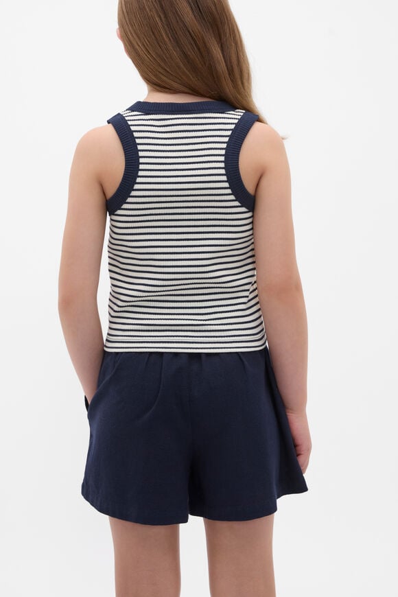 Core Logo Rib Tank  New Navy  hi-res