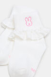 Bunny Frill Sock  Vanilla  hi-res