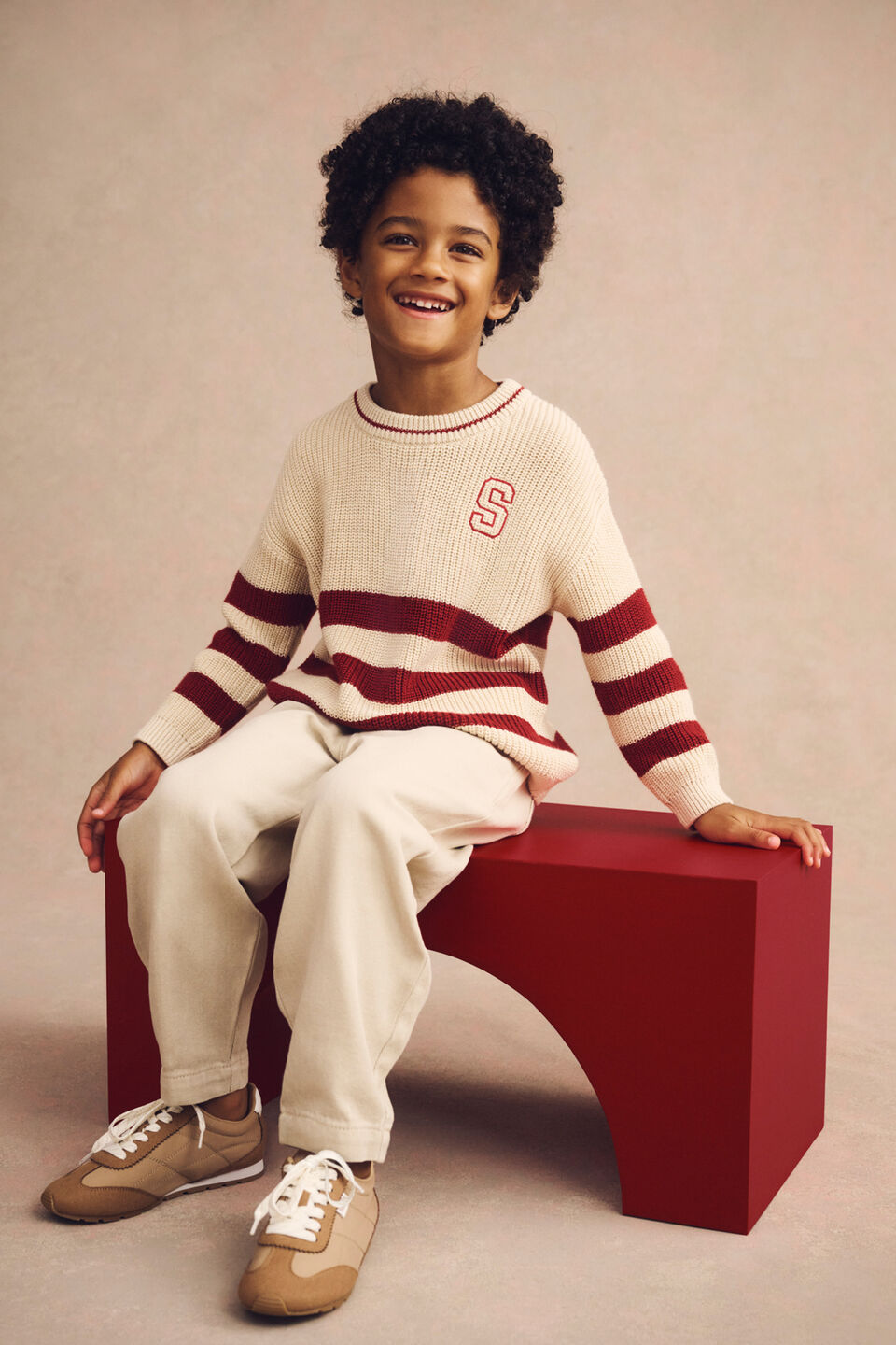 Sports Knit Sweater  Moonstone