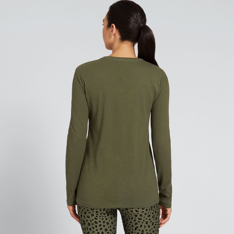 Long Sleeve Slim Basic Tee  