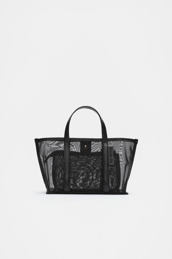 Mesh Mini Tote  Black  hi-res