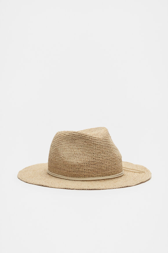 Raffia Fedora  Tofu  hi-res