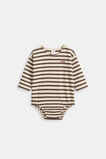Logo Stripe Bodysuit  Cacao  hi-res