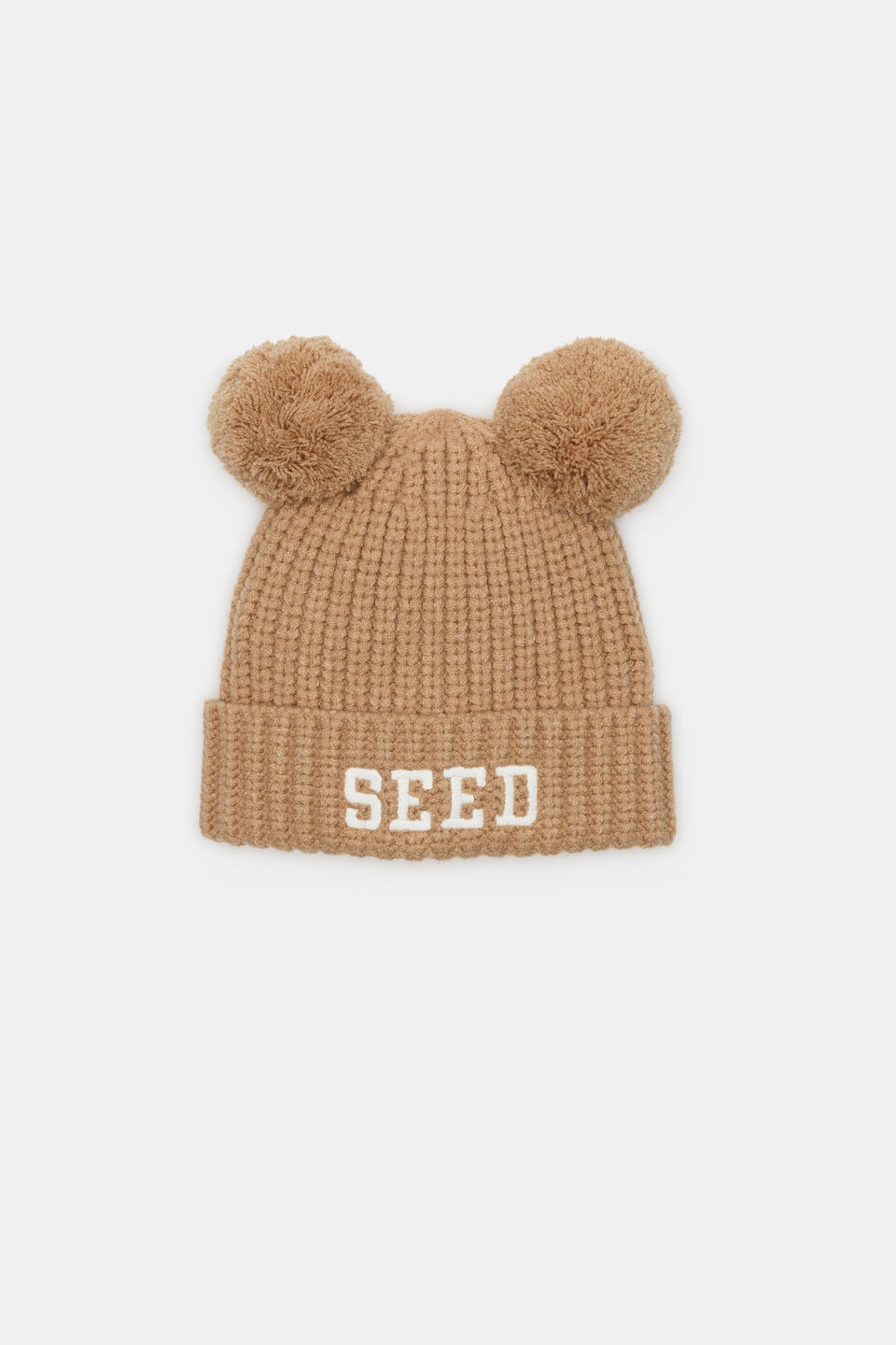 Mini Seed Embroidered Beanie  Autumn Leaf