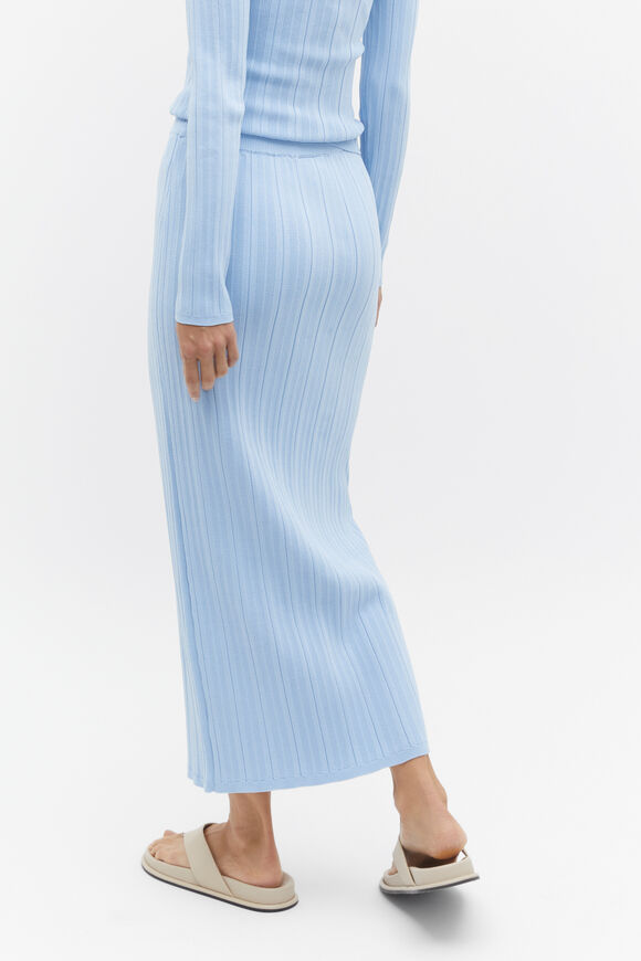 Rib Knit Skirt  Frost Blue  hi-res