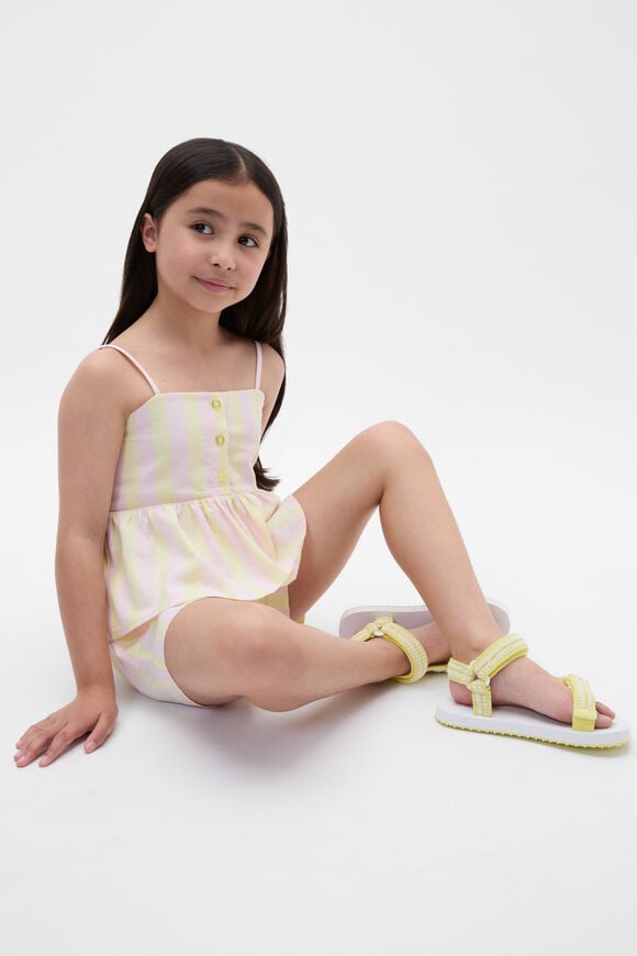 Crochet Stripe Trek  Lemongrass  hi-res