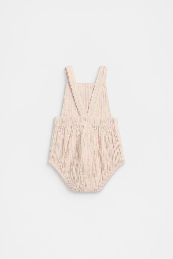 Stripe Logo Romper  Blossom  hi-res