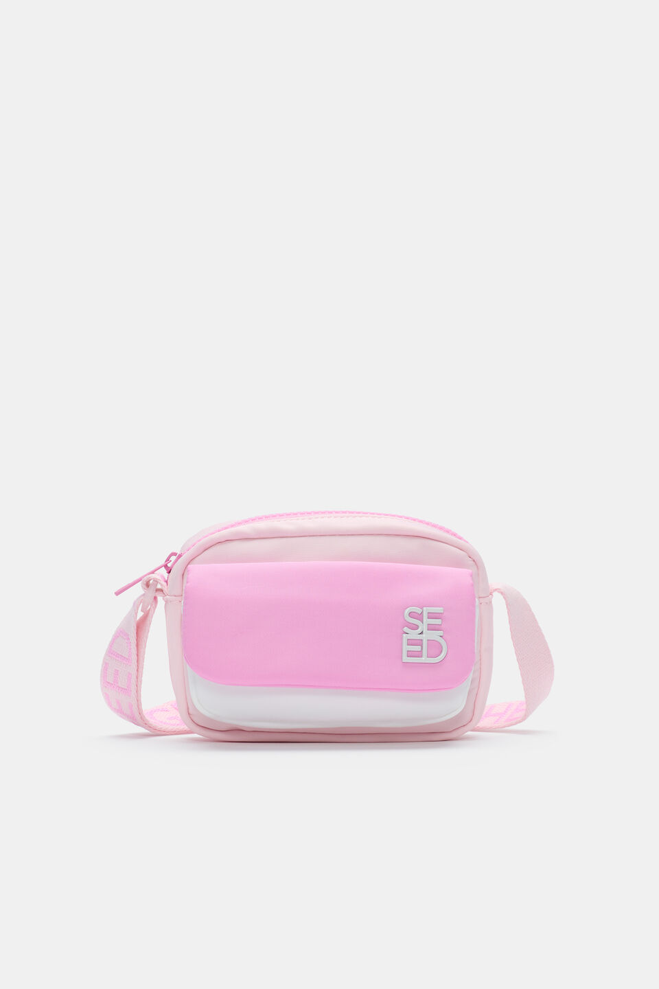 Colourblock Cross Body Bag  Pink Lemonade