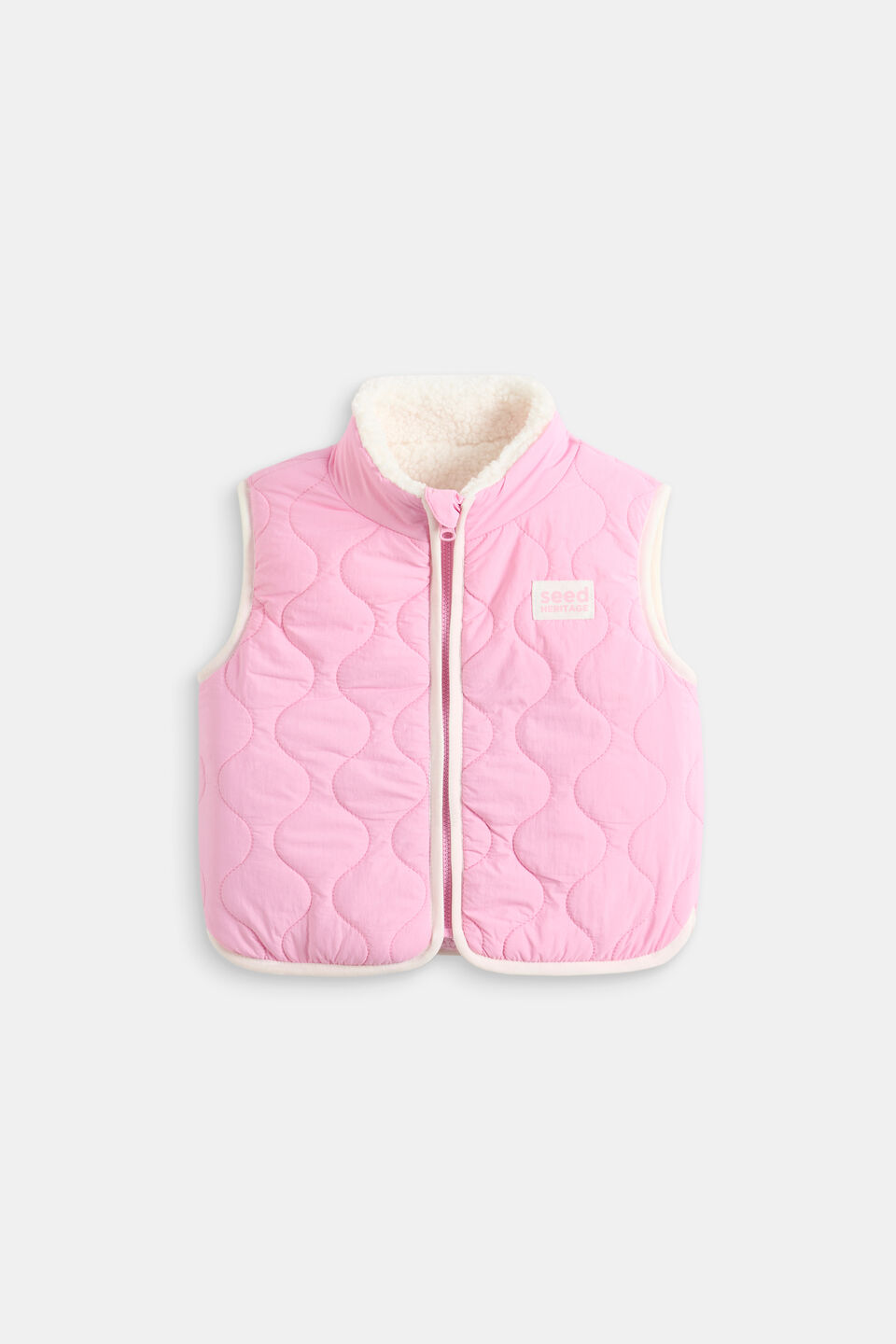 Reversible Logo Vest  Candy Pink