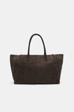 Softly Structured Suede Tote  Chocolate  hi-res