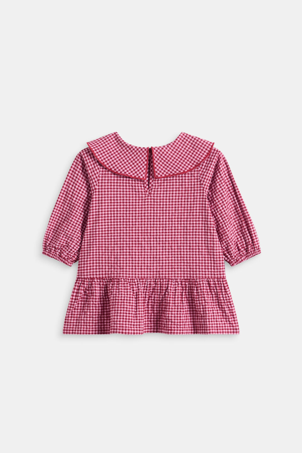Gingham Dress  Dark Cherry