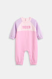 Sporty Spliced Logo Romper  Multi  hi-res