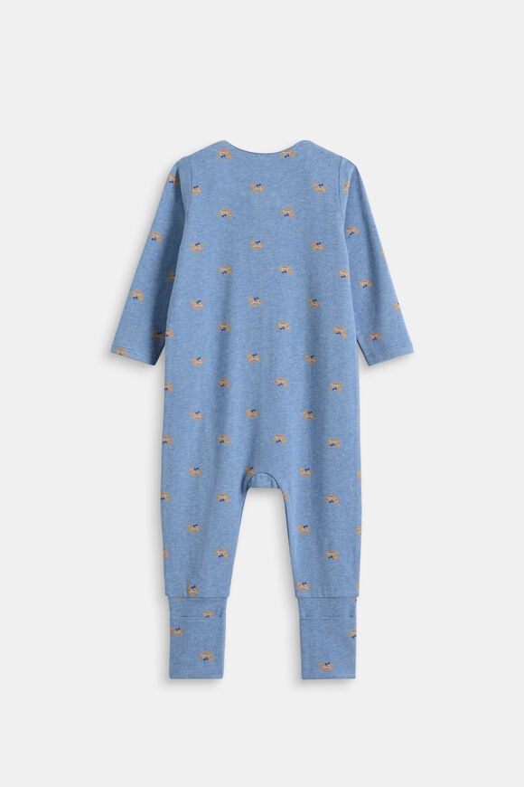 Logo Croissant Zipsuit  Navy Marle  hi-res