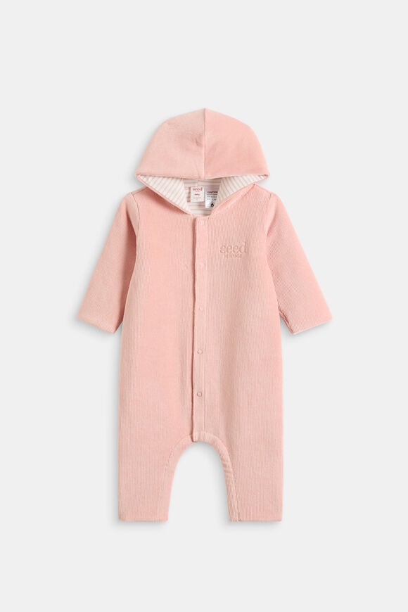 Logo Corduroy Coverall  Blush Pink  hi-res