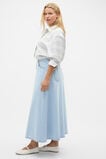 Denim Midi Skirt  Ice Blue Denim  hi-res