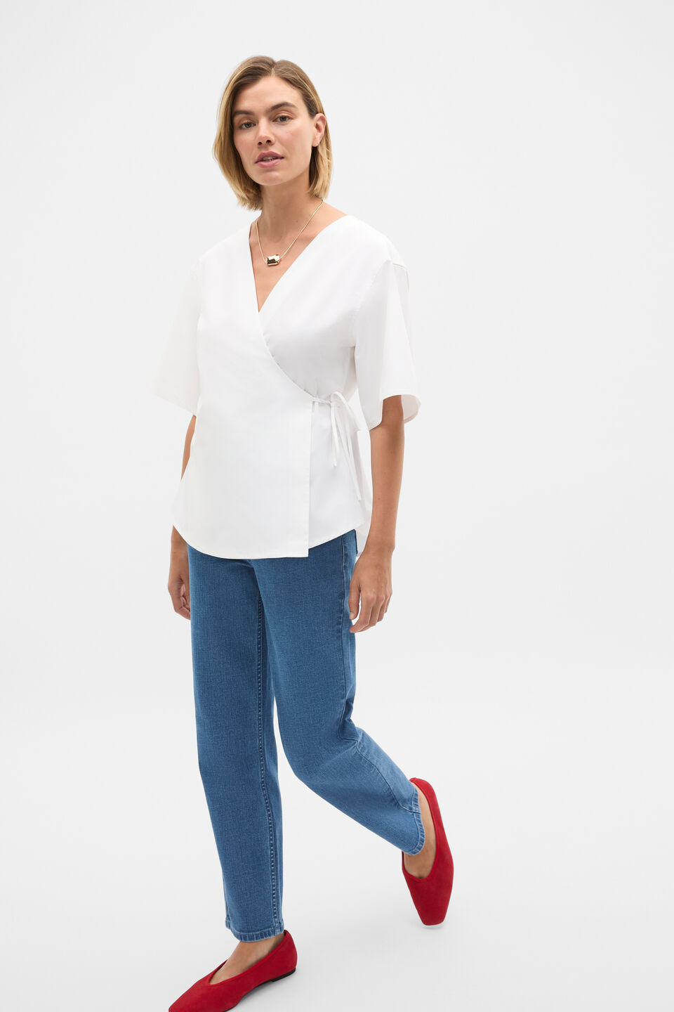 Core Straight Leg Stretch Jean  French Blue Denim