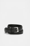 Kinsley Rounded Buckle Belt  Black Silver  hi-res