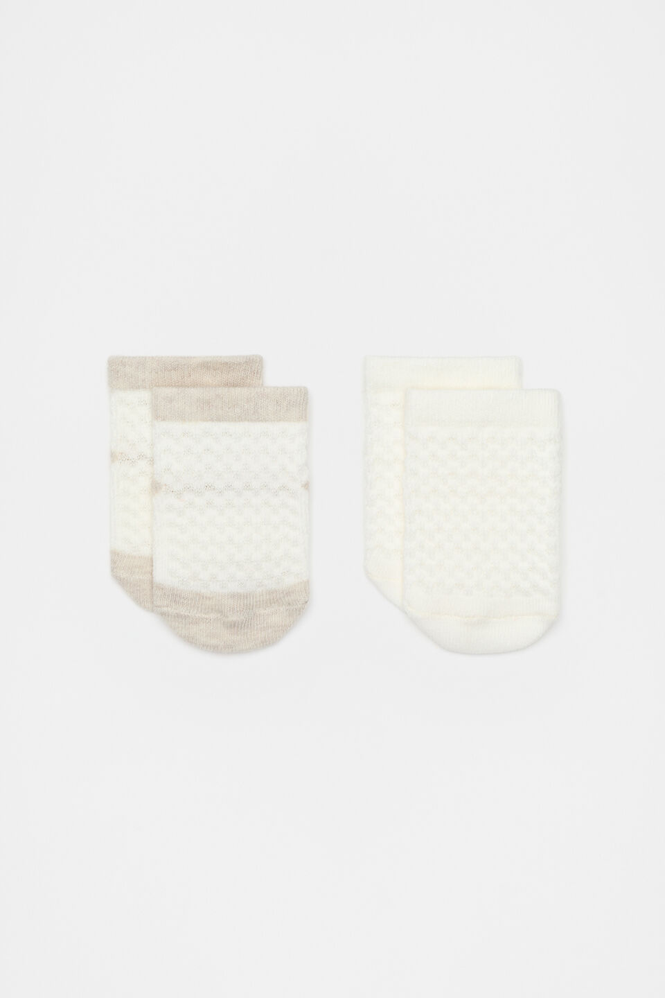 Bobble Sock 2 Pack  Oat Marle