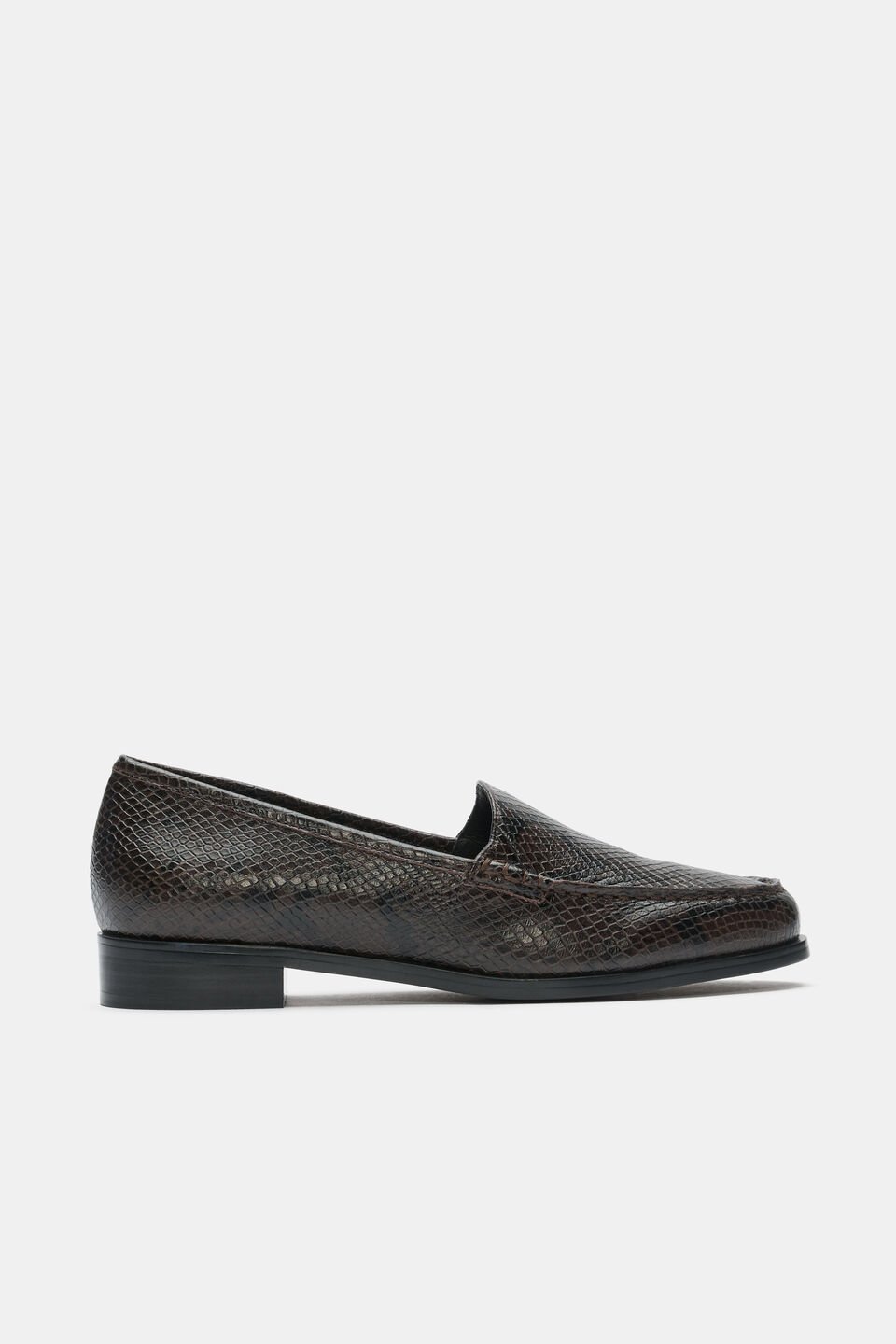 Nella Loafer  Coffee Bean Snake Print