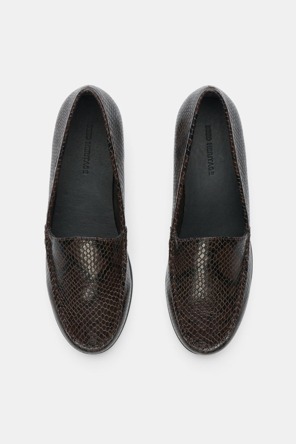 Nella Loafer  Coffee Bean Snake Print