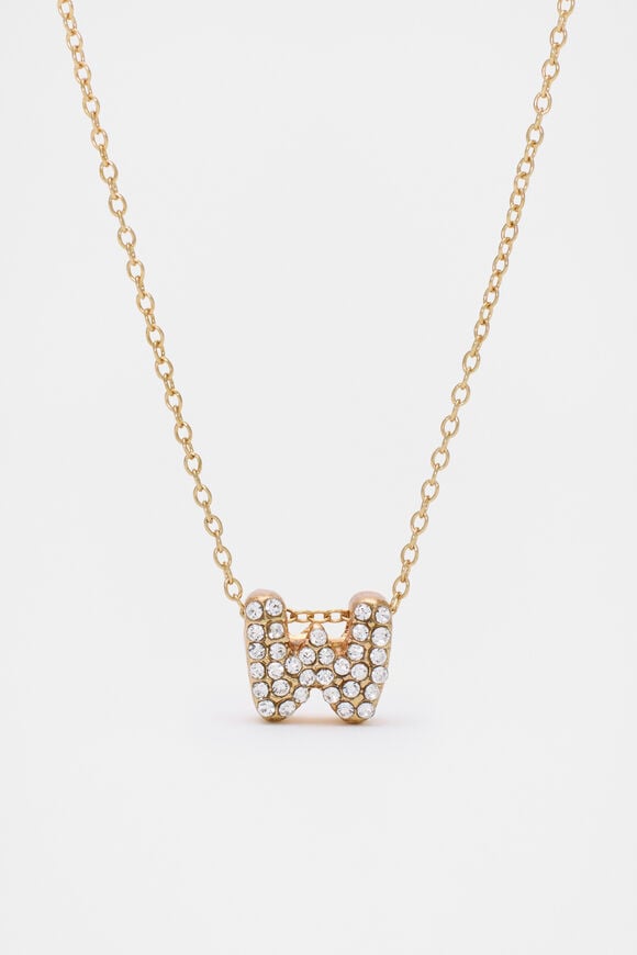 Initial Jewel Bubble Necklace  W  hi-res