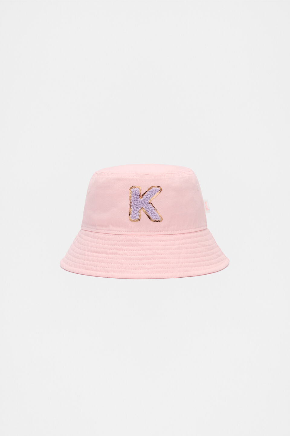 Pink Initial Bucket Hat  K