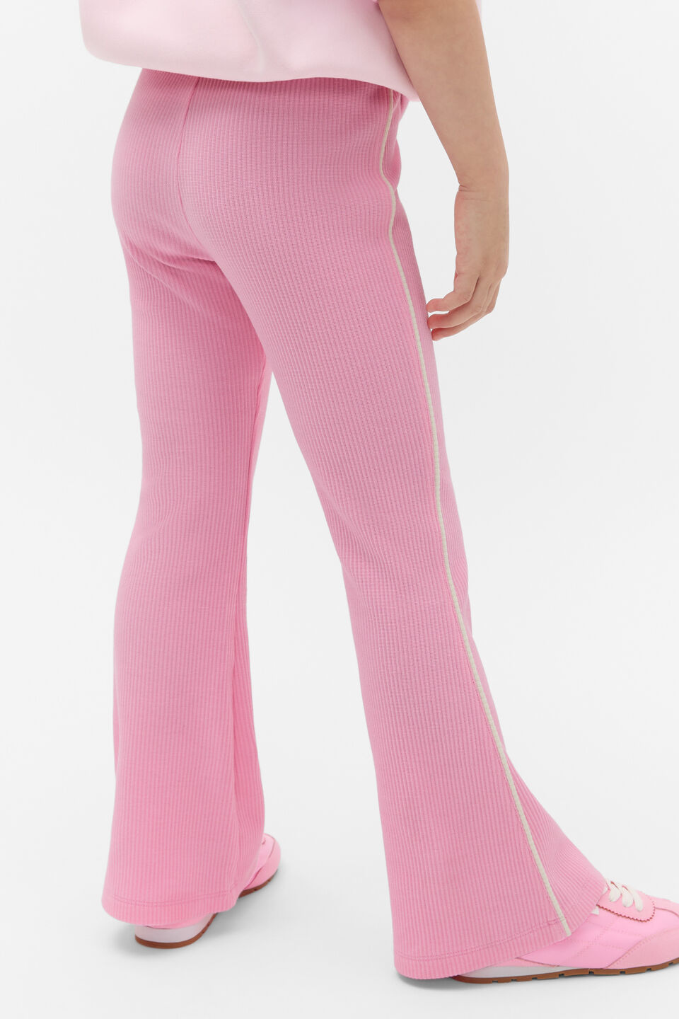 Piped Kick Flare  Candy Pink