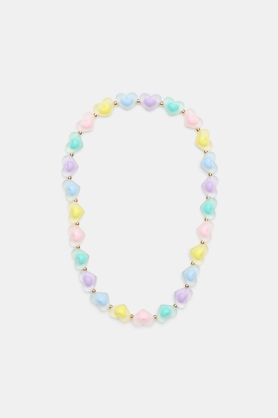 Rainbow Beaded Necklace  Multi
