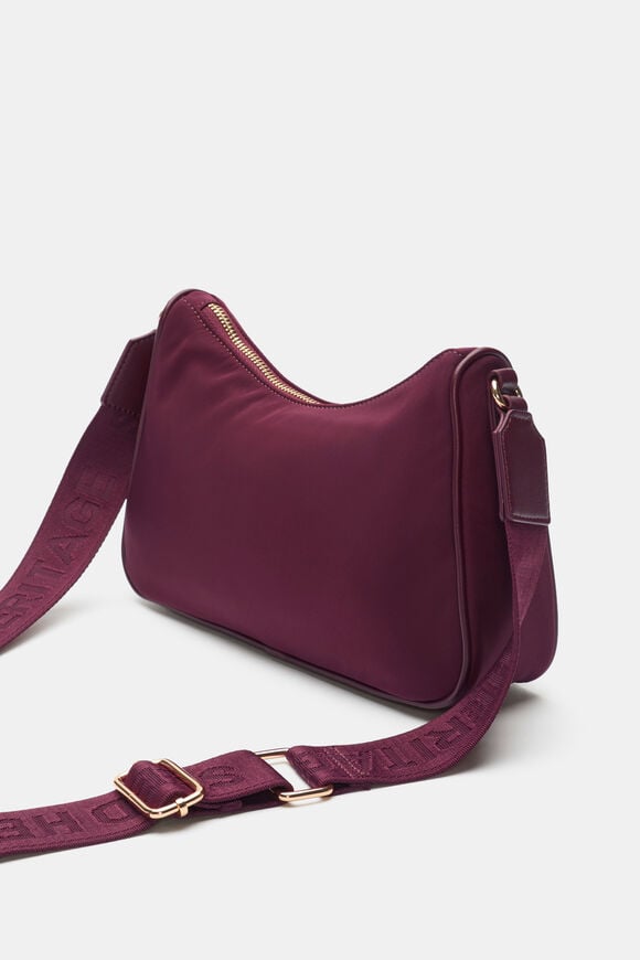 Tech Essential Crossbody Bag  Plum Red  hi-res