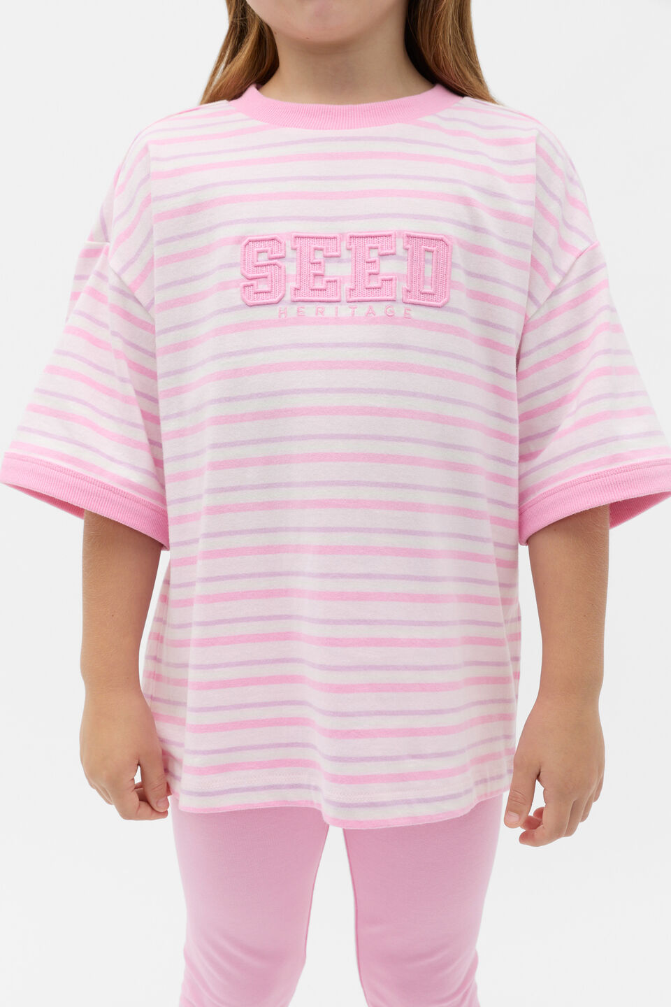 Stripe Logo Tee  Multi