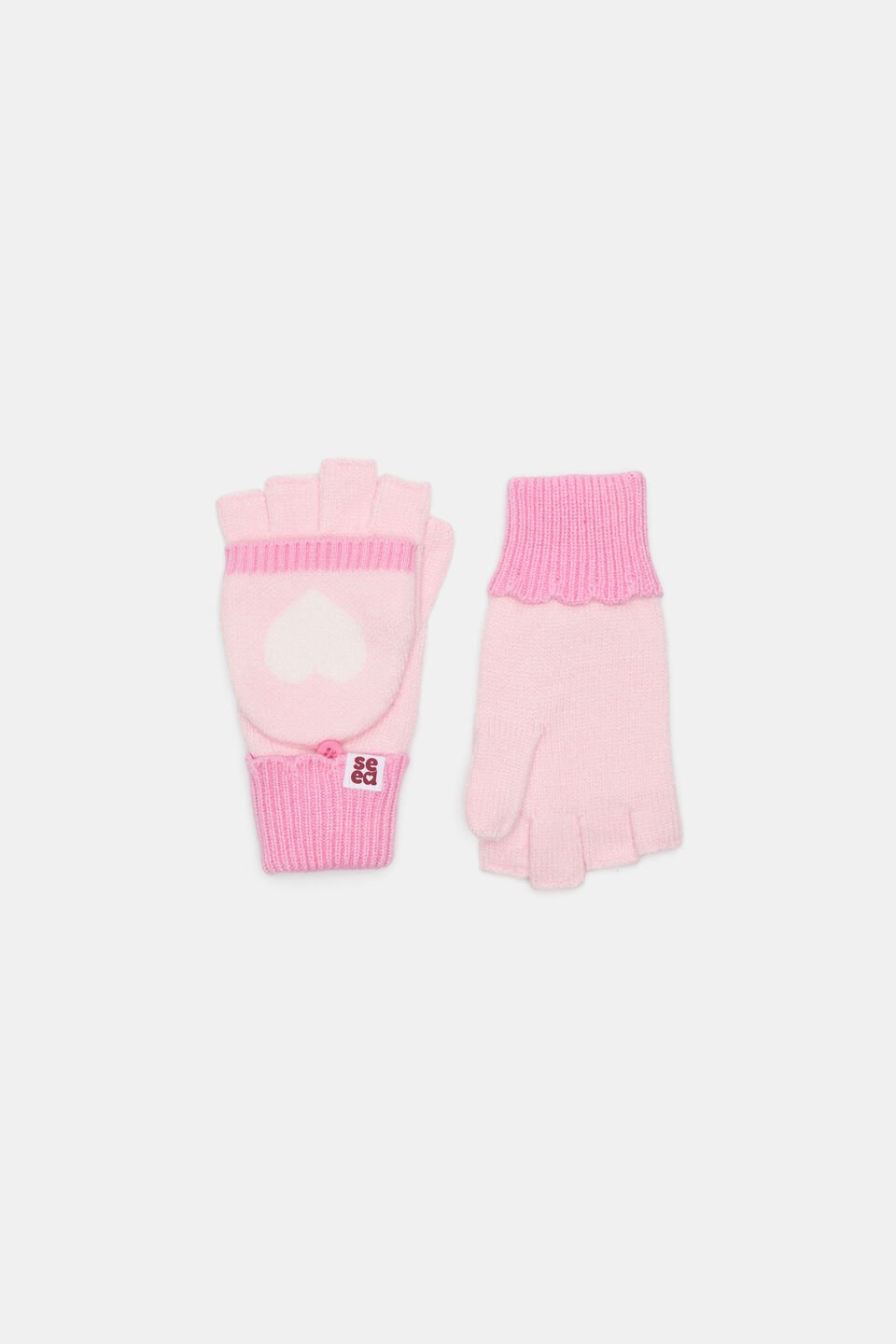 Heart Mittens  Pink Lemonade