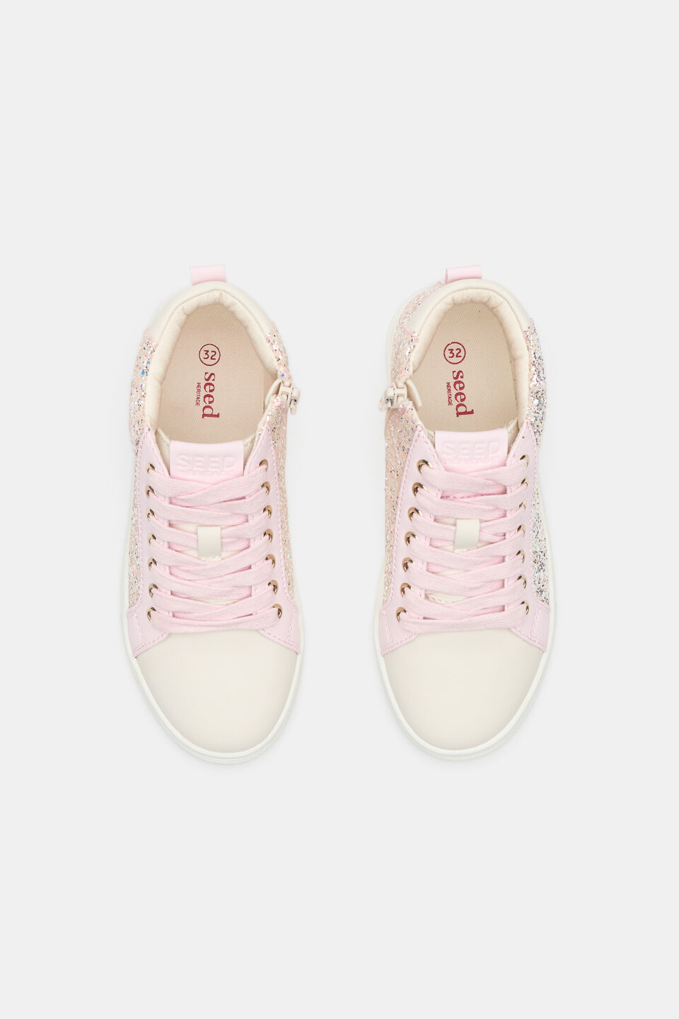 Glitter Heart High Top  Pink Lemonade Multi