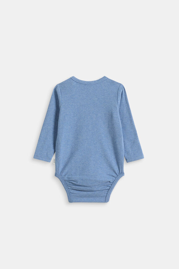 Croissant Bodysuit  Navy Marle  hi-res