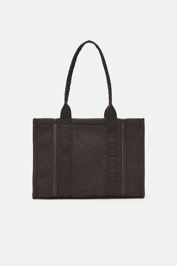 Felt Tote  Coffee Bean  hi-res