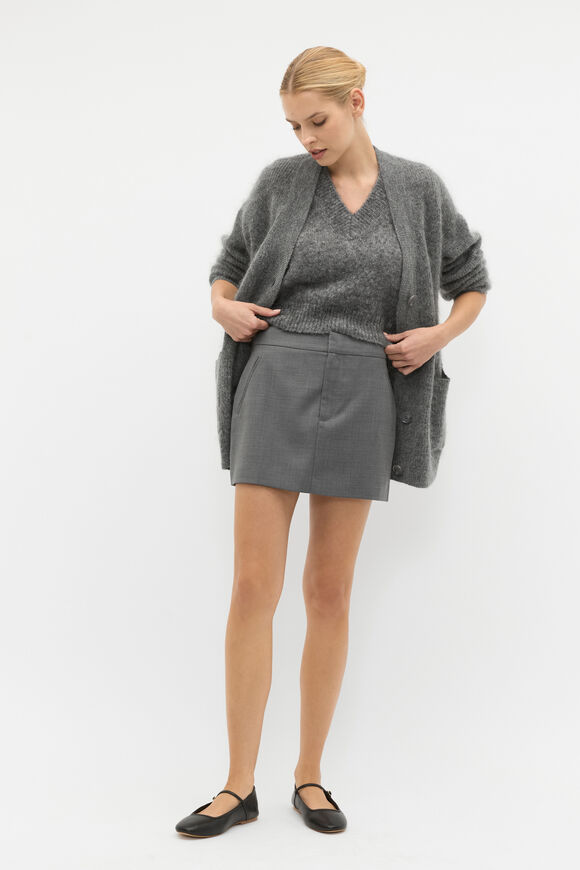 Crossdye Mini Skirt  Charcoal Crossdye  hi-res