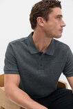Textured Polo  Midnight Blue  hi-res