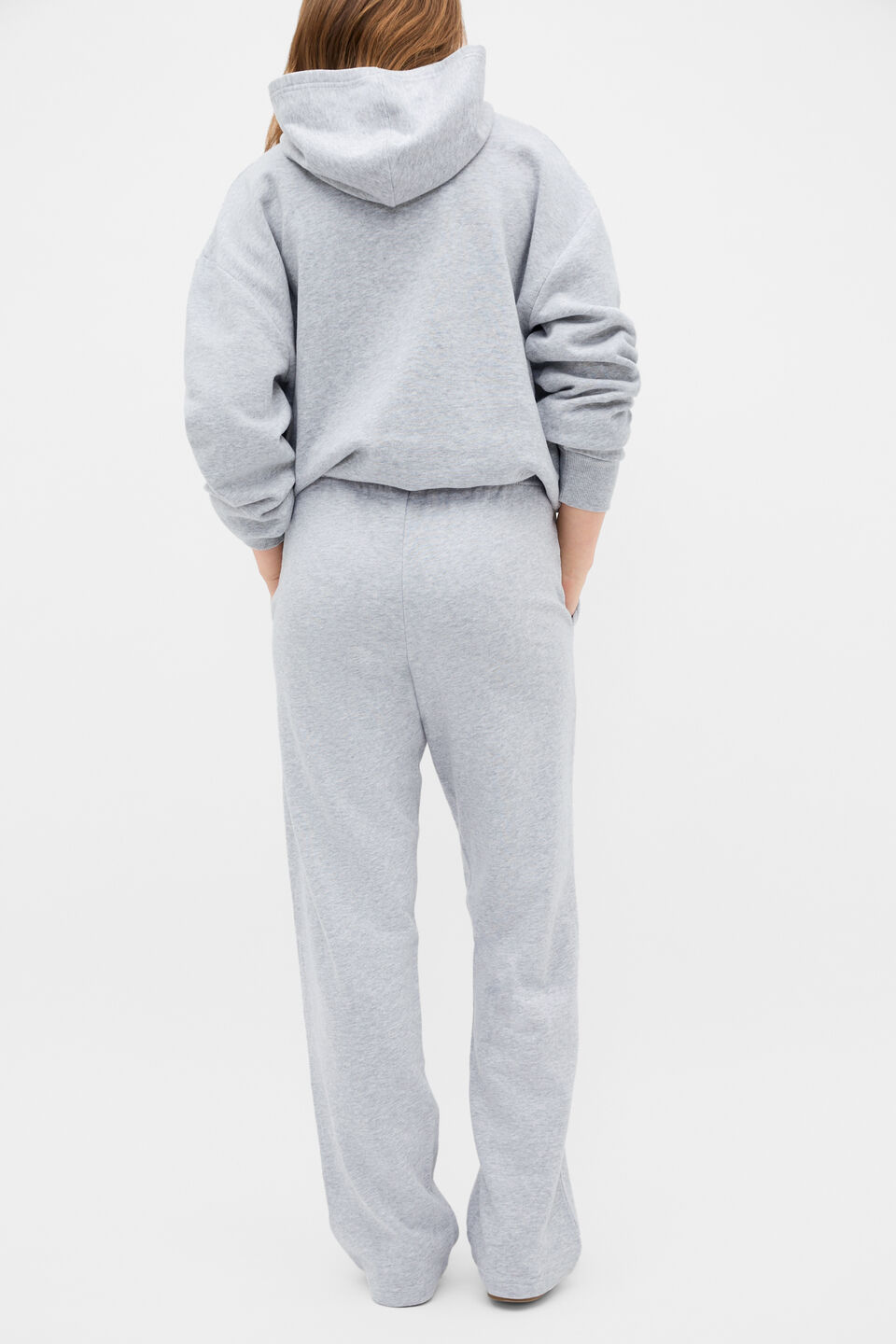 Roll Waist Logo Track Pant  Cloud Grey Marle