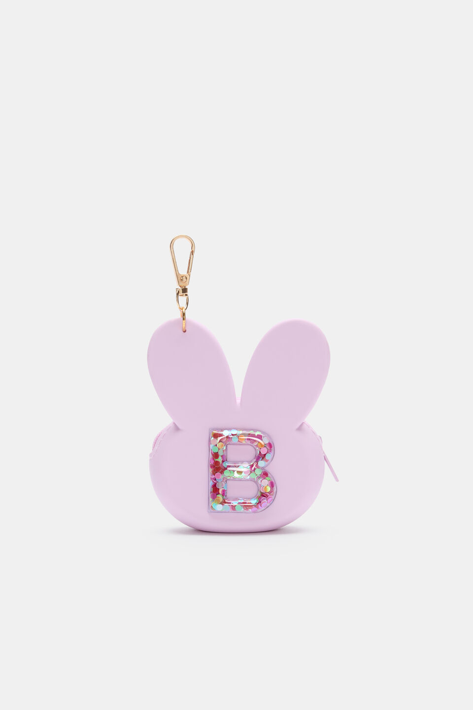 Bunny Silicone Initial Keyring  B