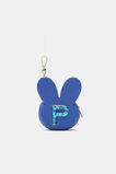 Bunny Silicone Initial Keyring  P  hi-res