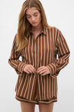 Stripe Shirt and Short PJ Set  Biscoff  hi-res